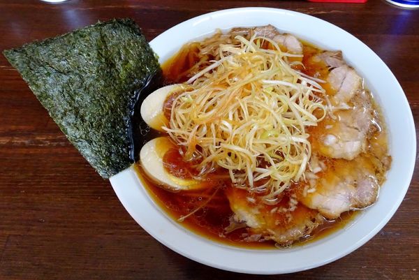 「ネギバラチャーシューメン（950円）＋味玉（100円）」@こえもんの写真