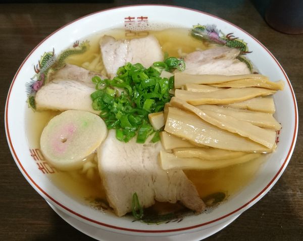 「中華そば醤油＋メンマ」@自家製麺中華そば 番家の写真
