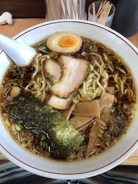 「醤油ラーメン(大盛)」@雨風本舗の写真