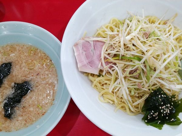 「ネギつけ麺（中盛、酢抜き）」@ラーメン かいざん 新小岩店の写真
