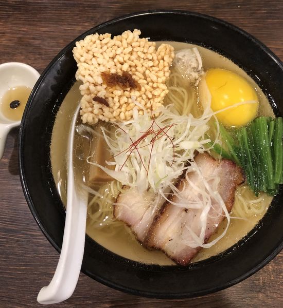 「特選しおそば1000円➕大盛(クーポン券)」@焙煎汐蕎麦処 金字塔の写真