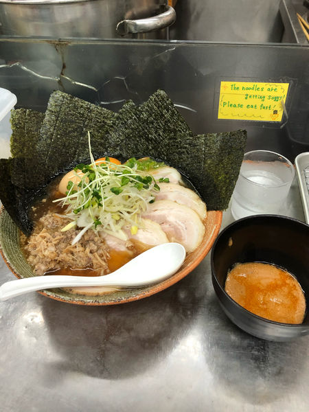 「鮟鱇出汁悪い奴＋あん肝ソース＋お心遣い」@覆麺 智の写真