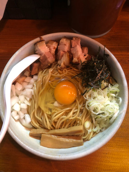 「煮干し油そば」@らーめん つけめん 和み屋の写真