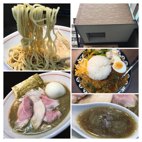 「煮干ソバ　セットカレーライス2種」@Noodle&Spice curry 今日の1番の写真