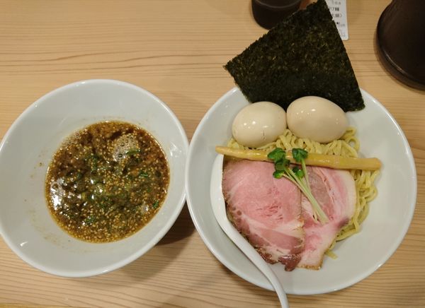 「つけ麺大盛 味玉トッピング」@地鶏らーめん とりじの写真