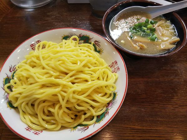 「塩つけ麺 (2玉) ※かつお無し ※麺:かため」@らあめん 塩八の写真