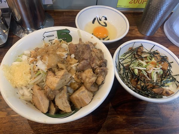 「汁無しそば」@雷 北松戸本店の写真