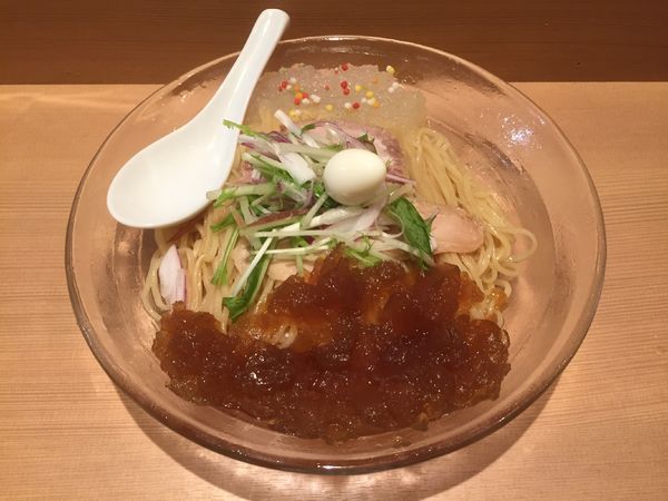「【赤羽店・季節・数量限定】柚子と煮干しの冷やしそば」@らぁ麺 はやし田 赤羽店の写真
