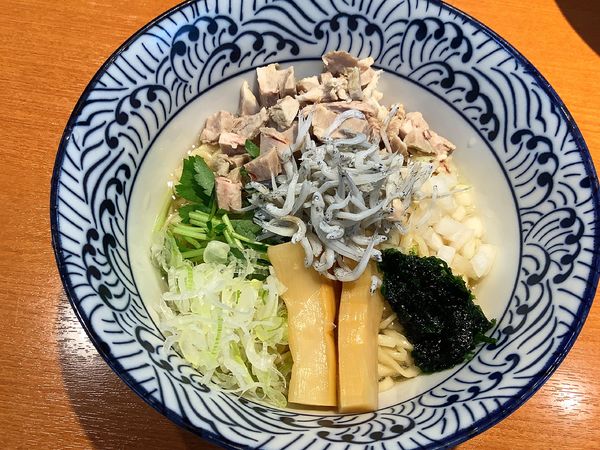 「しらすと生のりの山葵和えそば」@㐂九八 ～garage～の写真