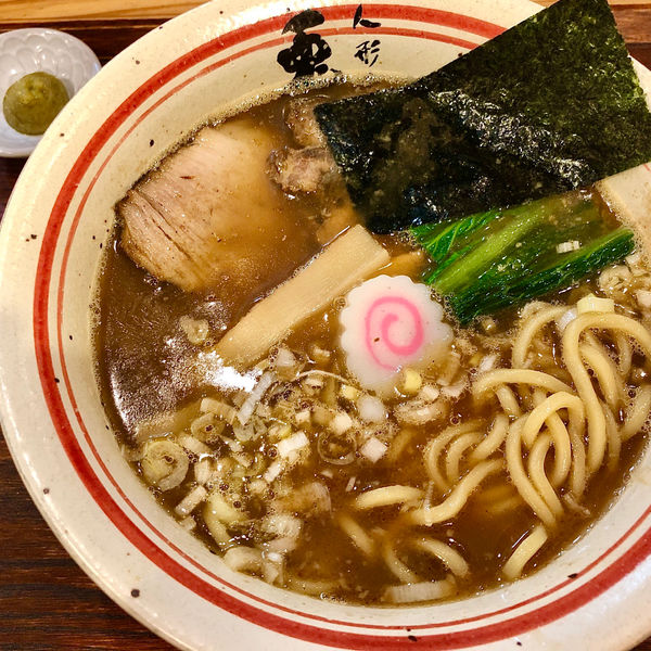 「らーめん（小）800円柚子胡椒20円」@人形町 兎屋の写真