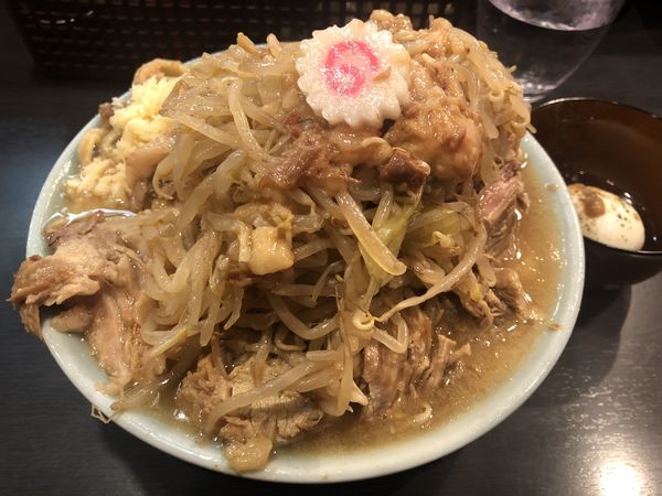 「豚増しラーメン　野菜ニンニク」@自家製麺 No11の写真