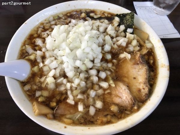 「ちゃーしゅーめん+薬味(タマネギ)増し (1,250円)」@ぐうらーめんの写真