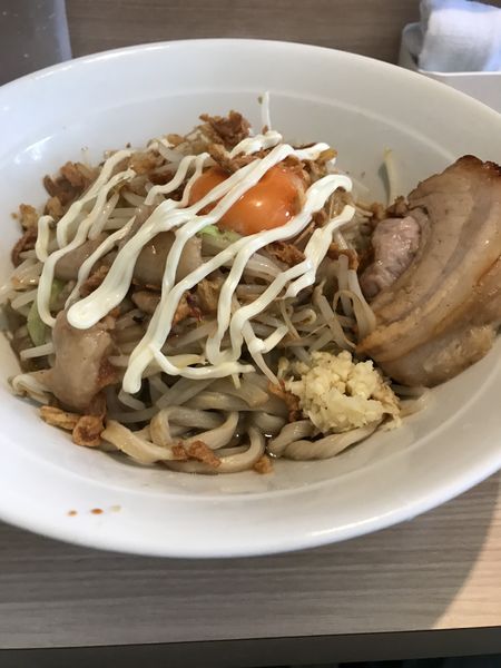 「ラーメン汁なし」@麺屋 味方の写真