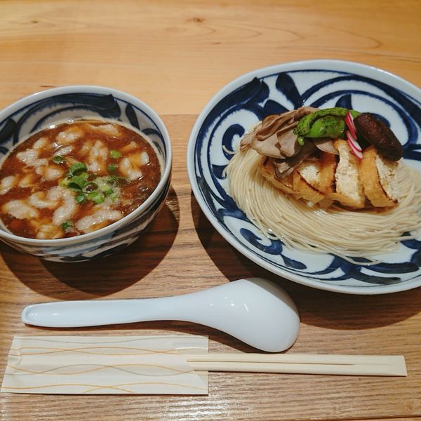 「限定きのこつけそば」@銀座 風見の写真