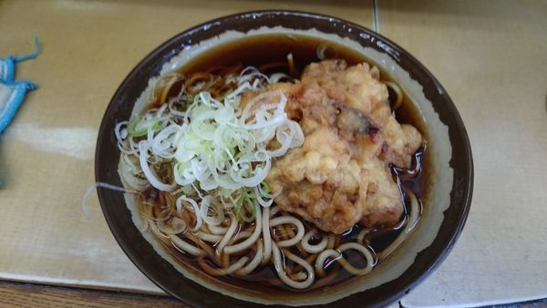 「いかげそそば（400円）」@六文そば 中延店の写真