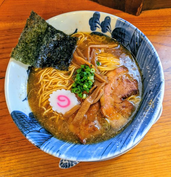 「三とんら〜麺(細麺)　700円」@麺屋 湯や軒の写真