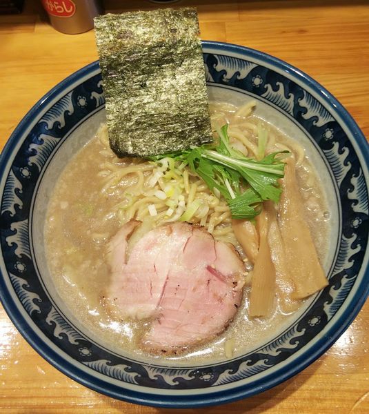 「濃熟塩ラーメン大盛（￥780+100）」@○心厨房の写真