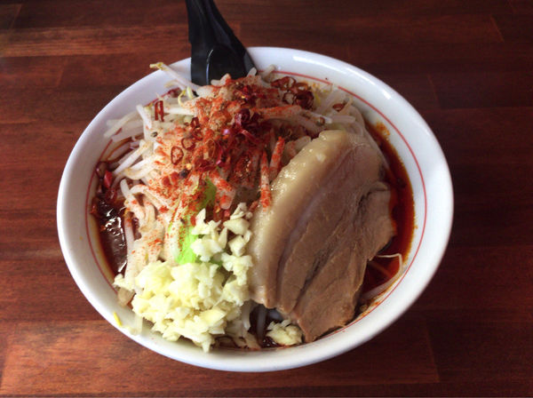 「麻暴君豚そば5辛」@激辛ラーメン専門店 レッチリ 土浦本店の写真