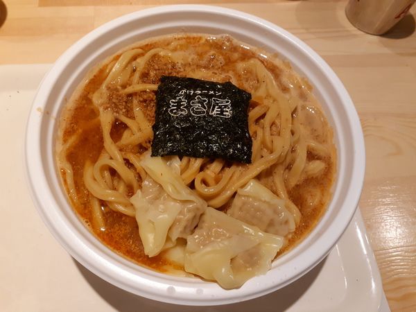 「A麺、大、味噌、ワンタン」@かけラーメン まさ屋 渋谷店の写真