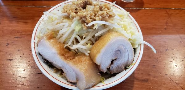 「小ラーメン　ニンニクヤサイアブラ」@麺処 ほん田 東十条店の写真