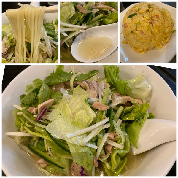 「冷やし鷄ネギそば 900円だったか…」@天鴻餃子房 九段店の写真