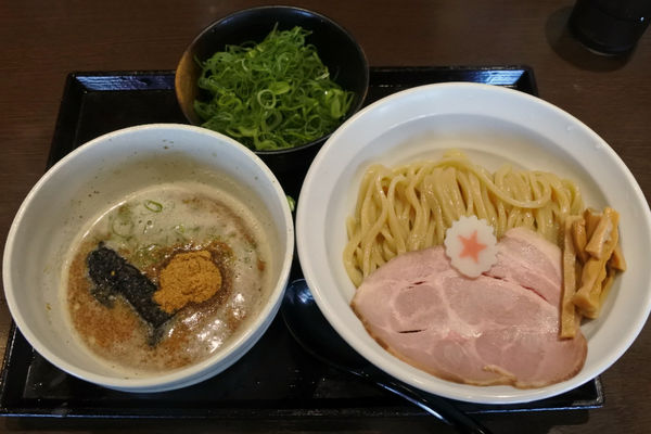 「豚骨魚介九条ネギつけめん¥970」@麺屋 あさのの写真
