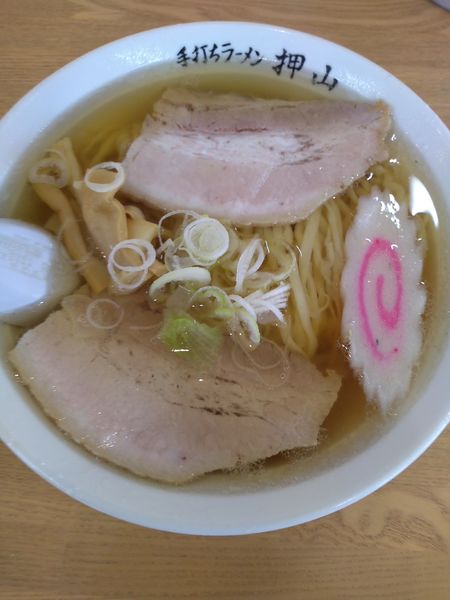「ラーメン 650円 チャーシュー丼 250円」@佐野青竹手打ちラーメン 押山の写真