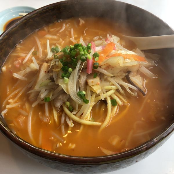 「ピリ辛ガーリックちゃんぽん820円　中盛 80円増し」@長崎ちゃんぽん 南宝亭 溝の口店の写真