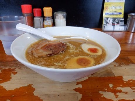 「ハーフらーめん(野菜抜き)」@みそ専門 あかつきラーメン 東海大店の写真