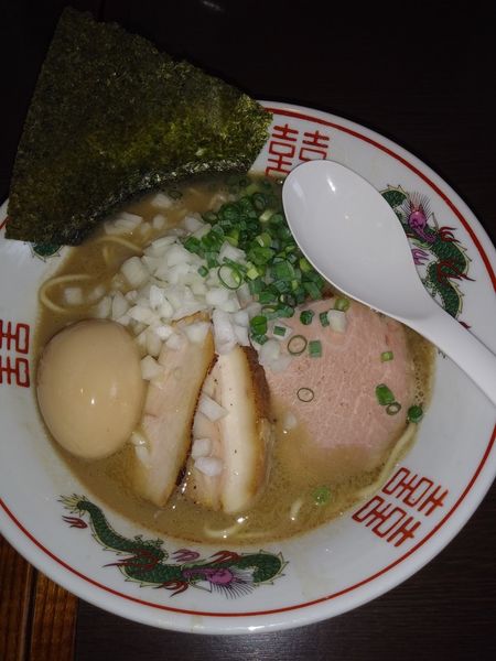 「【気まぐれ】かに煮干白湯」@つけ麺 弥七の写真