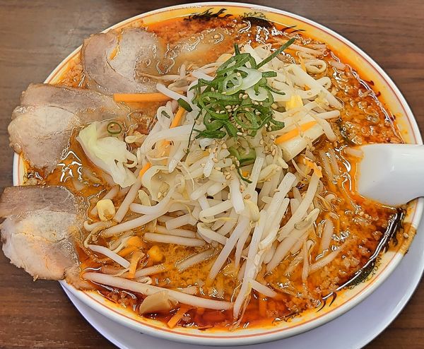 「辛みそ野菜ラーメン918 麺普通 背脂多め」@ラーメン魁力屋 草加店の写真