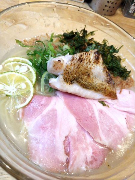 「喉黒と浅利出汁の冷やしそば」@福島壱麺の写真