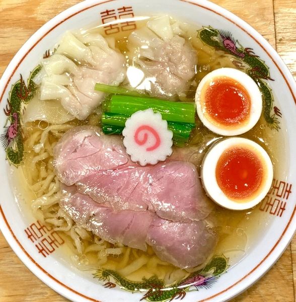 「ちょっとずつワンタン麺《山椒》(1,100円)」@キング製麺の写真