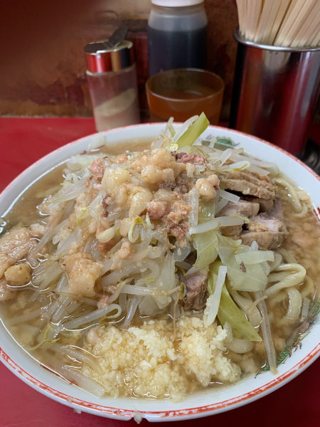 「ラーメン大豚入り」@ラーメン二郎 目黒店の写真