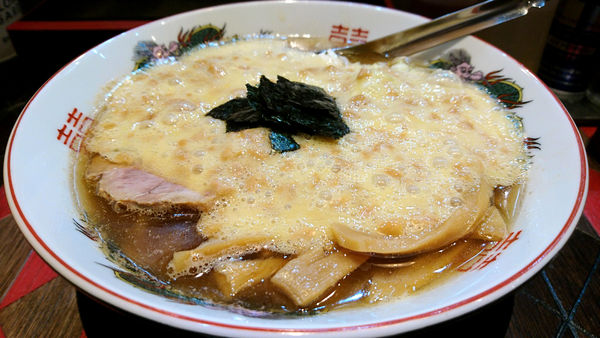 「【夜】納豆ラーメン」@オールドラーメンショップ 逆流の写真