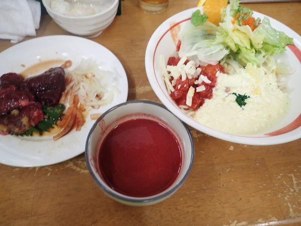 「創作　冷し 〆とちおとめフレーバー (冷し麺＋別皿馬刺し)Ｓ」@MENYA 食い味の道有楽の写真