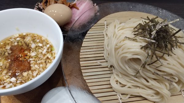 「ざる中華（限定850円）＋替え玉＋杏仁豆腐」@チラナイサクラの写真