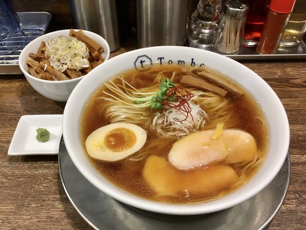 「焼きNIBO冷やしらぁ麺 ＋ メンマごはん」@Tomboの写真