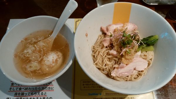 「もぐらのキナ生姜たっぷり冷やし混ぜそば¥1000-」@塩生姜らー麺専門店MANNISHの写真