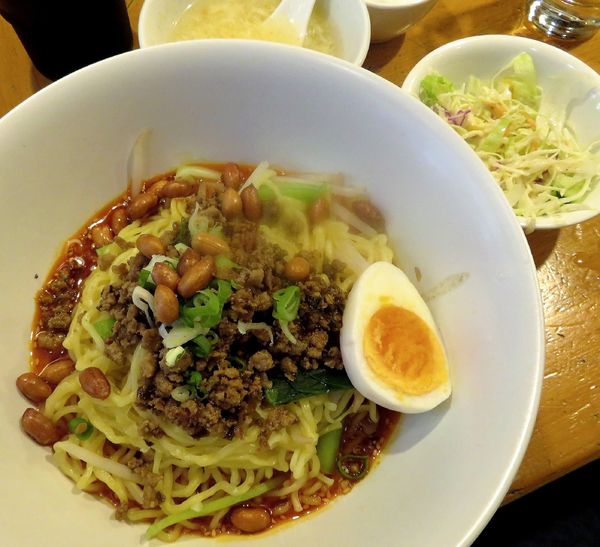 「本場汁なし担々麺セット（900円）」@川菜館の写真