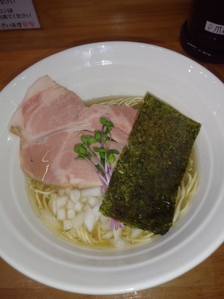 「黄金の１００％煮干し　限定(白)」@めんや天夢の写真