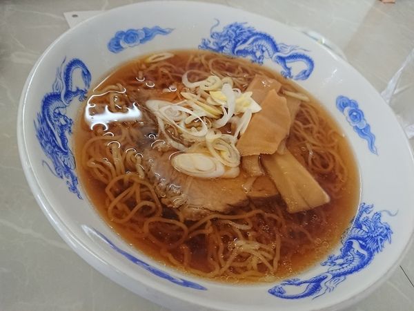 「紫あっさり細麺　650円」@醤油家おゝ田の写真
