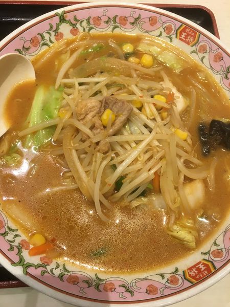 「野菜たっぷり味噌たんめんセット920円＋税」@餃子の王将 三郷西インター店の写真