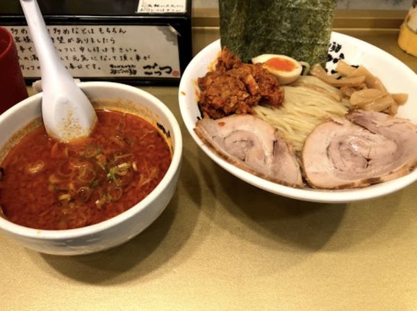 「激辛つけめん」@超ごってり麺 ごっつ 秋葉原店の写真