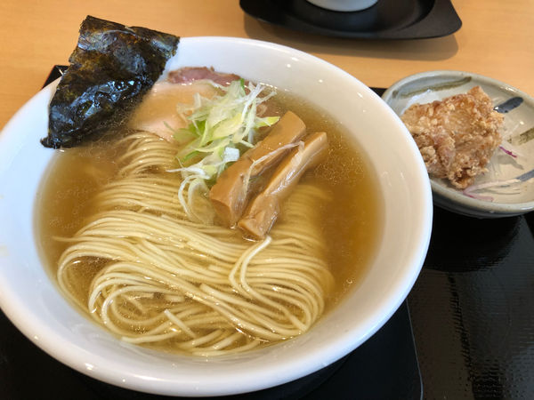 「中華そばセット（トリマヨ丼＋唐揚げ）」@中華そば みはしの写真