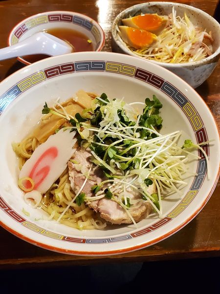 「油そば　ネギチャーシュー丼」@宝華らぁめん 国分寺店の写真