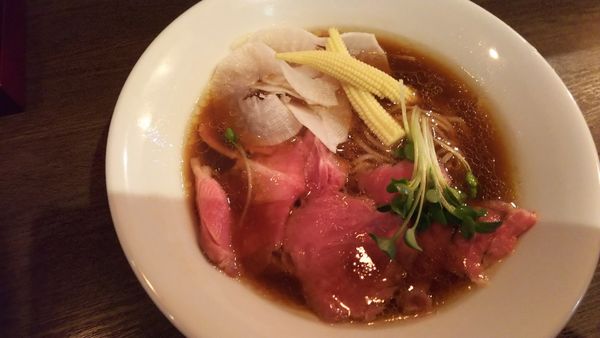 「鴨アサリ鶏SOBA」@麺屋 グラフミの写真