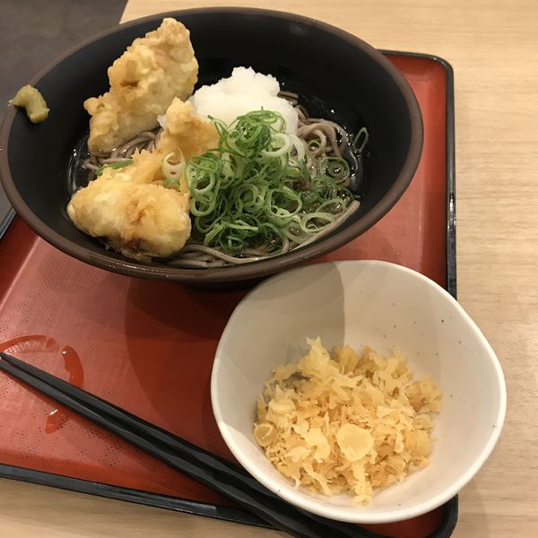 「冷かけ鶏天おろし（￥450）」@麺家 尼崎店の写真