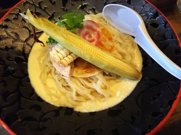 「【限定】冷めたいトウモロコシのスープとそのタルト　1300円」@稲荷屋の写真