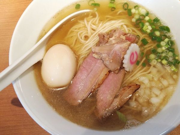 「味玉鴨清湯煮干（塩）」@麺屋 上々の写真